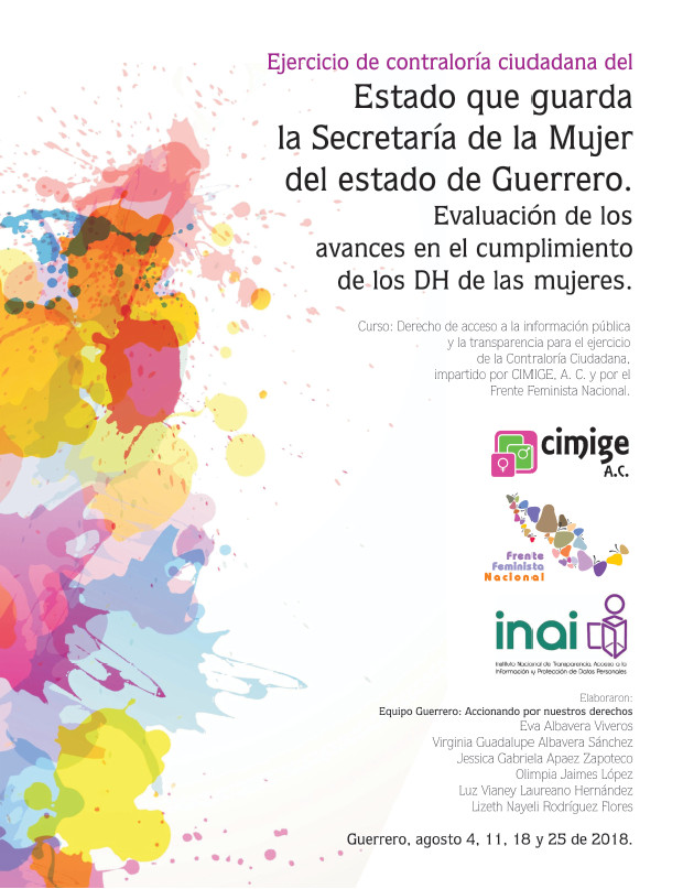 Informe CIMIGE Guerrero 2018